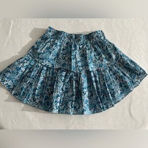 Loveshack Fancy Ruffle Mini Floral Skirt